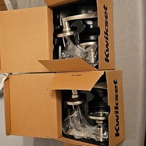 2 Sets - Kwikset Bed/Bath Privacy Door Handle